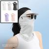 Anti-UV Sunscreen Face Cover Quick Drying Ice Silk Sun Cover  Neck Protection