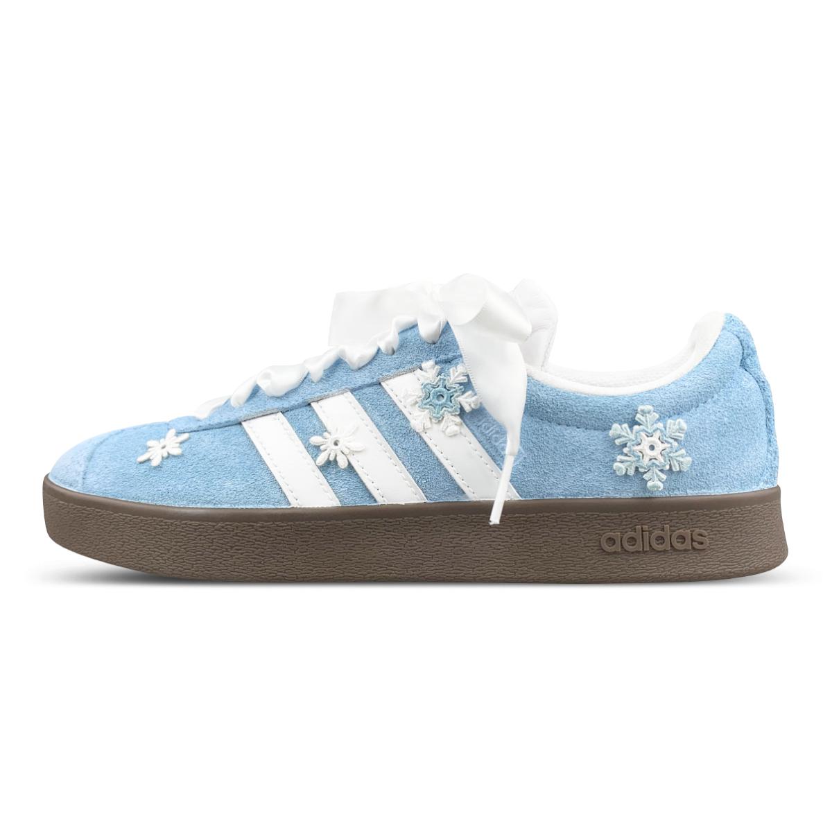 Adidas VL COURT 2.0 Cushioning, Wear Resistant Low top Skateboard Shoes Unisex HQ1802(Team1281-) 36