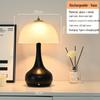 Rechargeable Gourd Style Glass Bedside Lamp