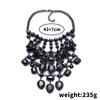 2025 New Multilayer Indian Statement Large Collar Crystal Necklace Women Boho Ethnic Big Bib Choker Necklace Ladies Jewellery