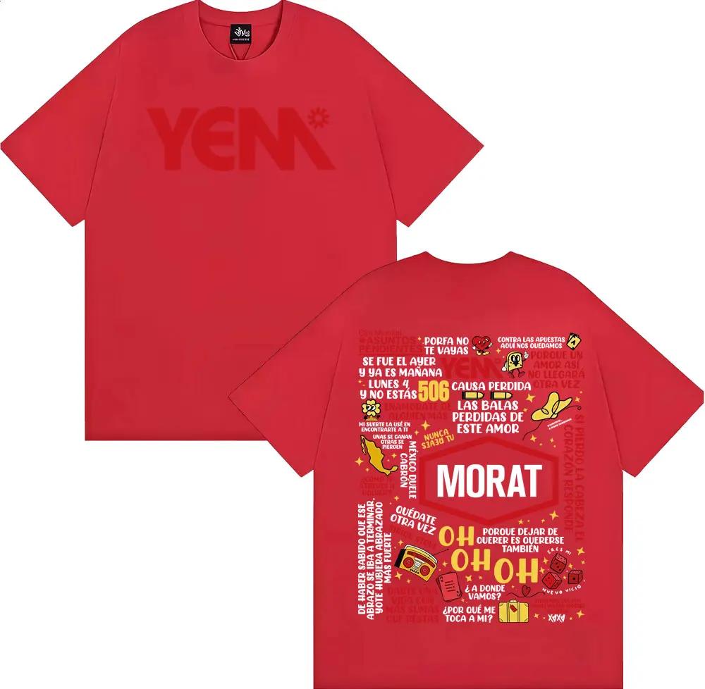 Band Morat Asuntos Pendientes Yem Printed T Shirt Men Women Harajuku Hip Hop Vintage T-shirts Cotton Casual Short Sleeve T-shirt 4XL