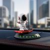 Yousheng Rotierendes Astronauten-Armaturenbrett-Ornament 2-in-1 Leuchtendes Digitales Parkplatzschild mit Anti-Rutsch-Basis Auto-Innenraum-Dekor Zubehör für Alle