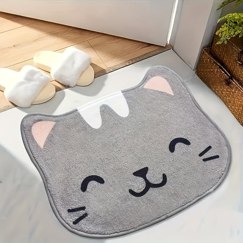 Cute Cartoon Floor Mats Kitten Puppy Doormat Soft Bathroom Mat Rug For Bedroom Living Room Carpet Welcome Mat  Home Decor