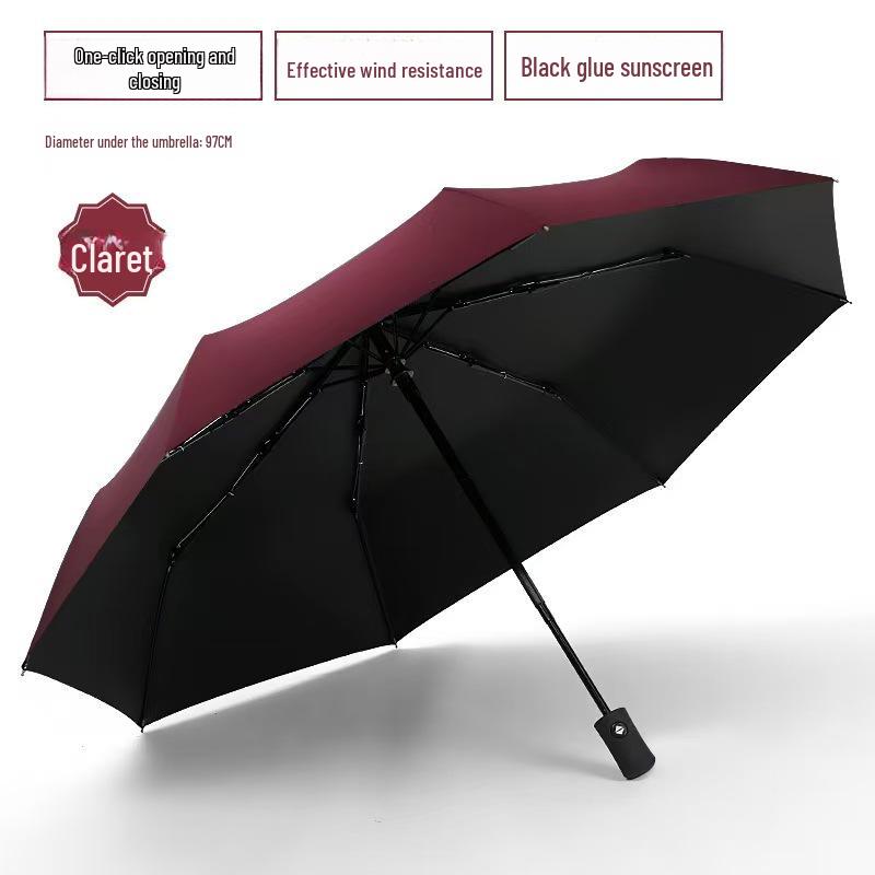Automatic 60-Bone Folding Umbrella: Large Sun & Rain Protection, Dual-Use, Perfect Gift for Men & Women