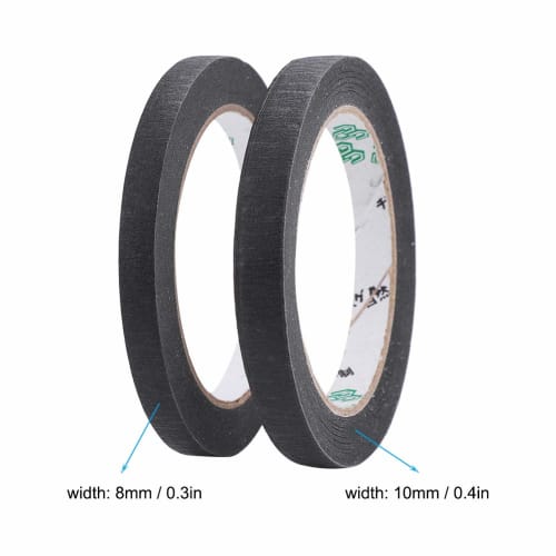 2-Pack Electrical Tapes for Guitar Pickups, Non-Toxic and Safe, 10mm and 8mm Wide, Practical Guitar Maintenance Supplies