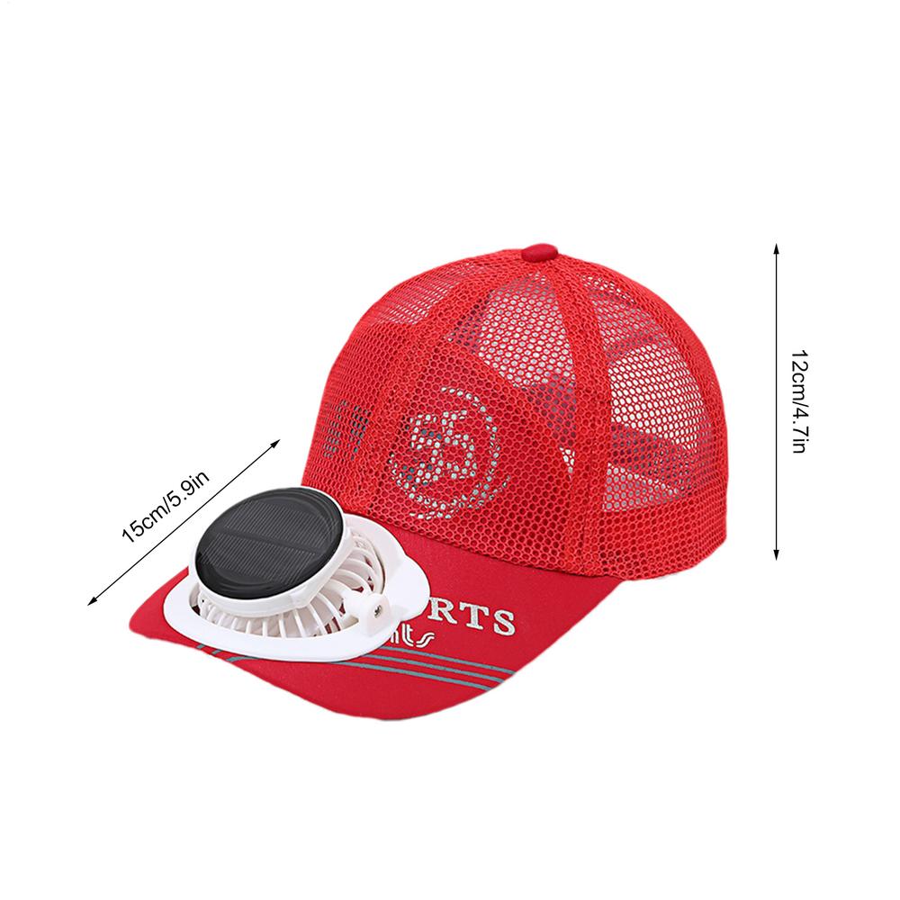 Summer Men Women Sport Outdoor Sun Protection Baseball Hat Caps with Solar Sun Power echarge Cooling Fan Casual Sun Visor Caps