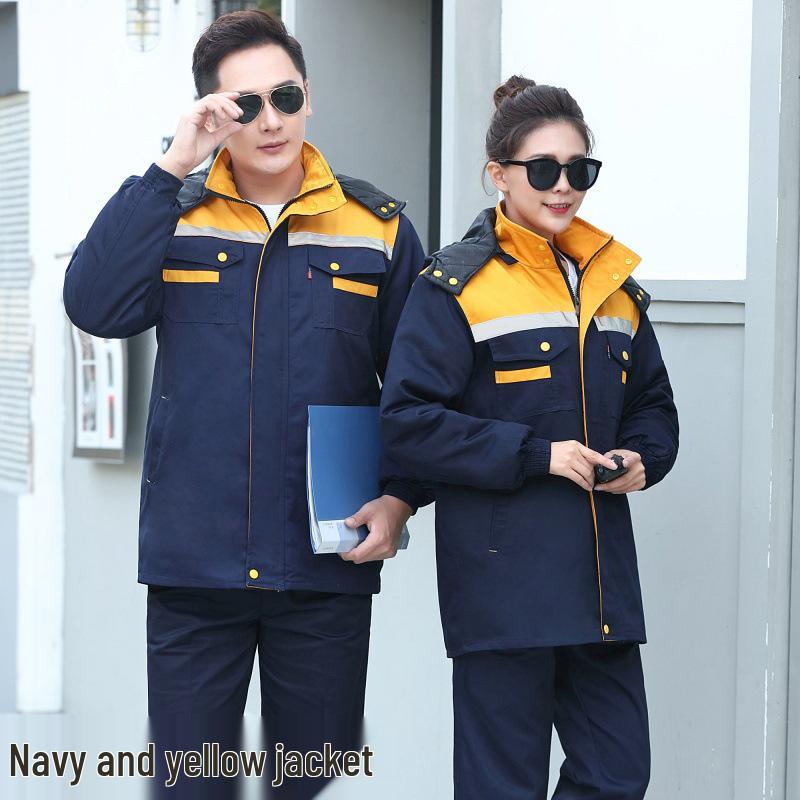 Thick Winter Cotton-Padded Work Jacket for Cold Weather Protection