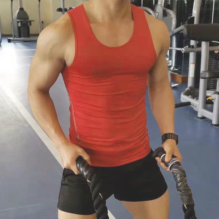 Chaleco de Entrenamiento para Hombre de Secado Rápido y Alta Elasticidad - Capa Base Transpirable que Absorbe el Sudor para Correr y Baloncesto