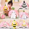 Strawberry Bee Rabbit Plush Toy Transformable Doll For Girls