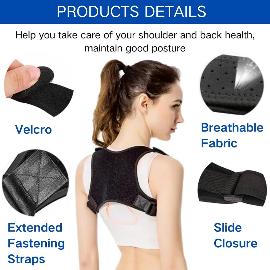 Adjustable Back Posture Corrector Neck Back Support Belt Spine Shoulder Brace Support Belts Adult Invisible Hunchback Belts