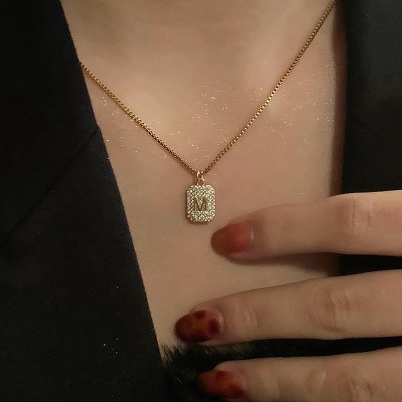 Letter Necklace Female Clavicle Chain 