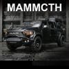 1:32 Ram Mammoth Pick-up Simulatie Legering Auto Model Geluid En Licht Pull Back Speelgoed voor Kinderen Verzamelaar Verjaardagscadeau