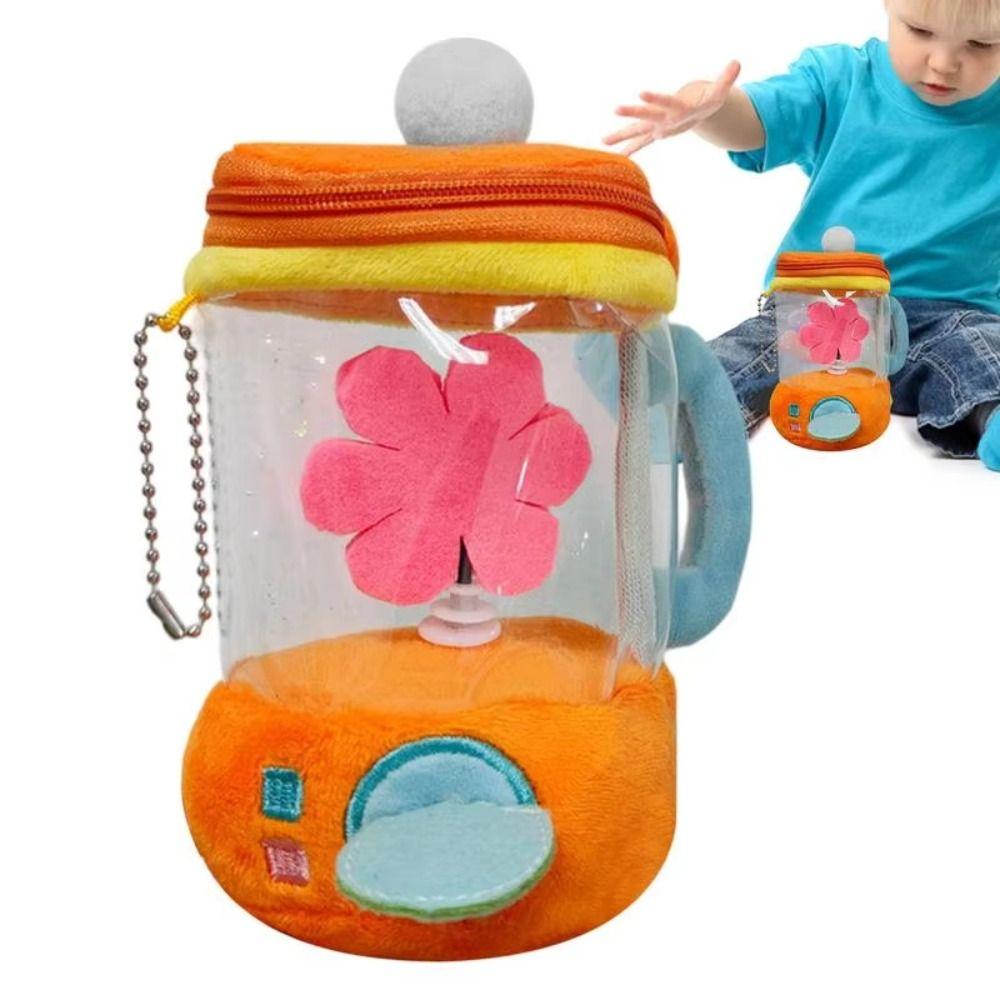Rope Rotation Stuffed Flower Doll Pull Rope Plush Juicer Doll Plush Flower Juicer Toy  Home Decor