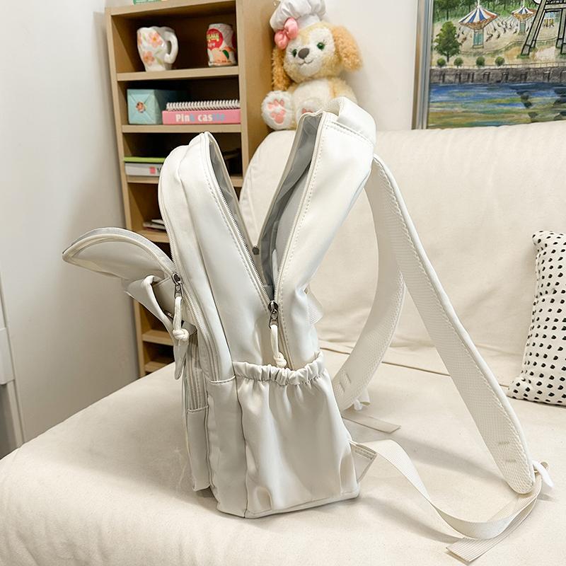 Campus Schoolbag Women's Large Capacity Backpack Student Solid Color Backpack