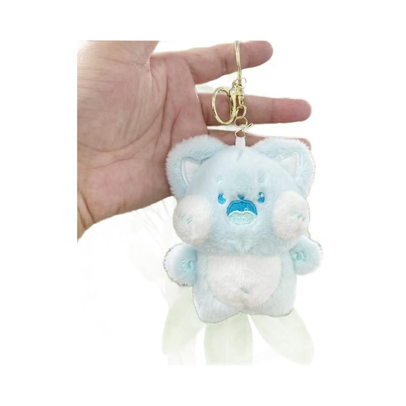 Plush Lovable Mini Cat Hanging Doll Keychain Perfect Companion For Bags And Key Accessories