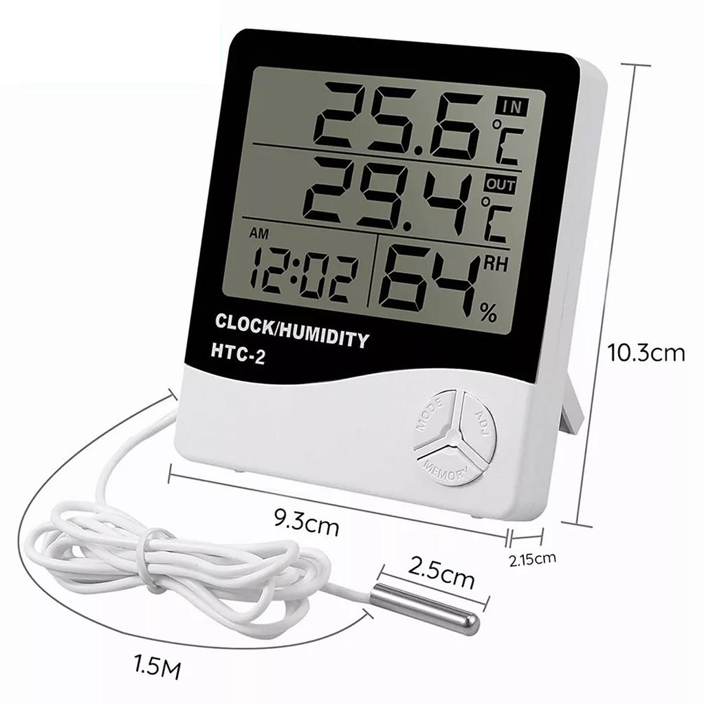 Temperature Humidity Monitor 4 Window Display High Definition Sensitive Digital Thermometer Hygrometer