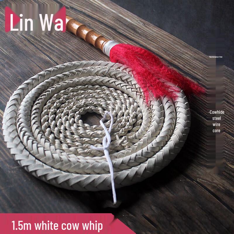 Lin Wa Cowhide Fitness Training Whip