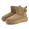 TUINANLE Thick Soled Short Sleeved Snow Boots for Women Versatile with Thick Fleece and Anti Slip Warm Cotton Shoes