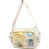 Preppy Itabag Large-Capacity Transparent Backpack/Crossbody Bag for Fashionable Girls