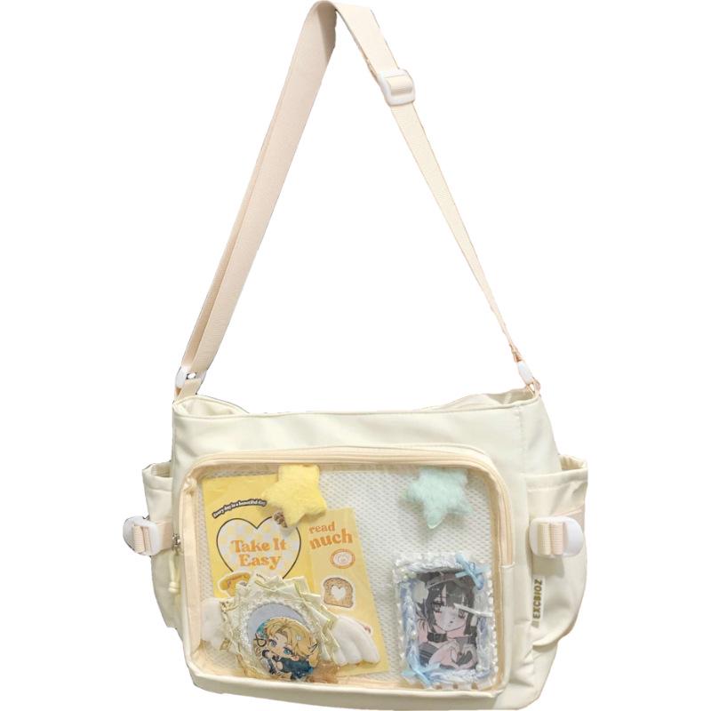 Preppy Itabag Large-Capacity Transparent Backpack/Crossbody Bag for Fashionable Girls