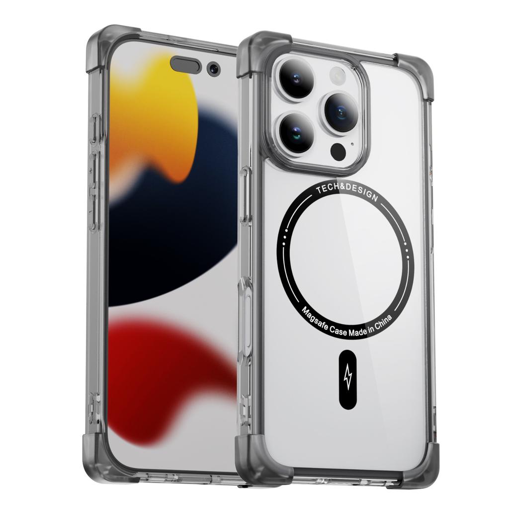 Mobile Phone Case Niche High-end Magnetic Transparent Case for Apple 13/14/15/16pro for Apple Mobile Phone Case