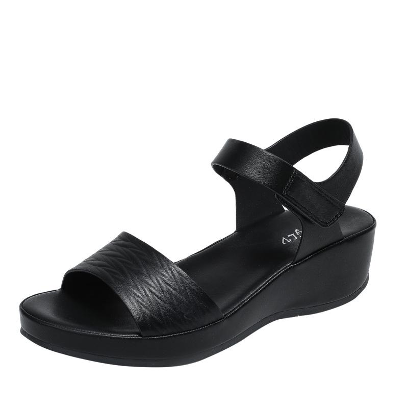 Summer High Heel Wedge Sandals: Fashionable, Comfortable One-Strap Roman Design