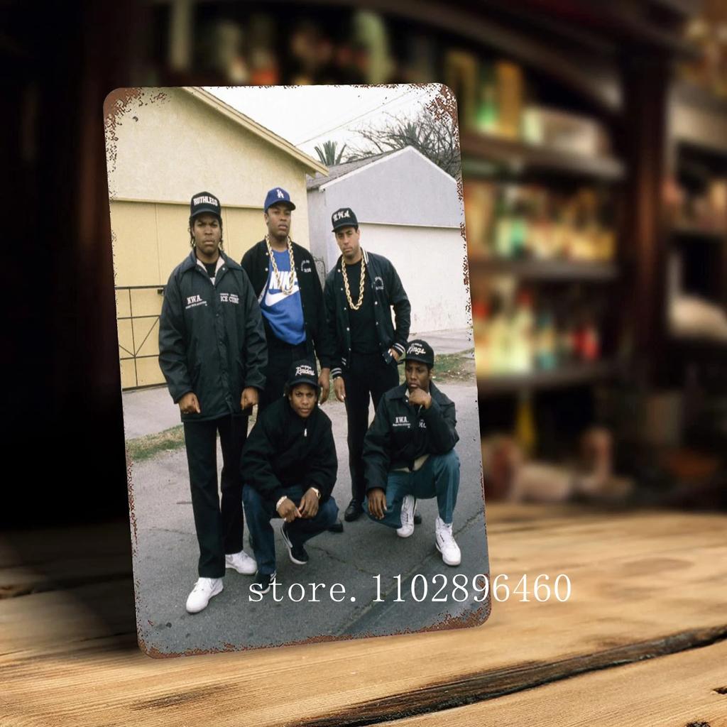 nwa Metal Plaques & Signs wall decor Vintage Tin Signs Captain Metal Poster Decor for Bar Pub Club Wall Decoration