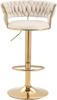 IMPERIA beige stool chair 100 cm fabric