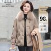 XueZhongFei Women's Fox Fur Collar Warm Down Jacket