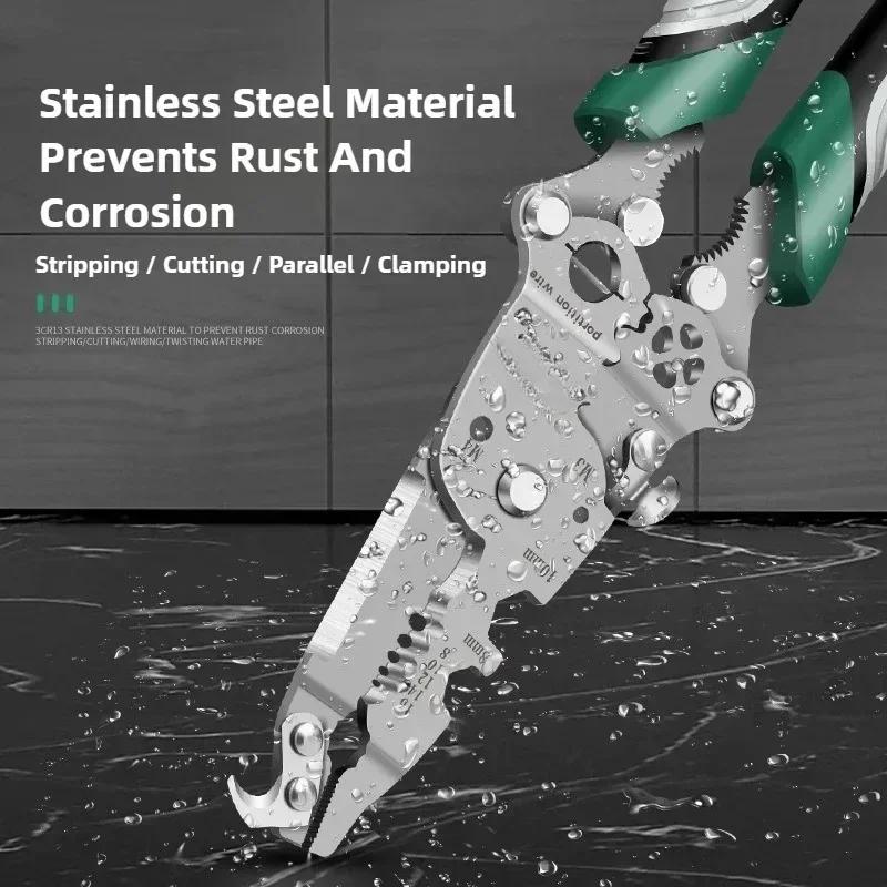 Multifunctional Foldable Wire Stripping Pliers Cutting Machine Specific Wire Cutting Pliers Wire Stripping Crimping Pliers Tool