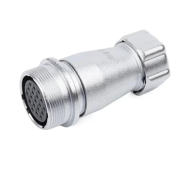 WEIPU WS24 TP+ZP 2Pin 3Pin 4Pin 10Pin 12Pin 19Pin Circular Waterproof Aviation Connector Plug Socket Multiple Core Power Adapter