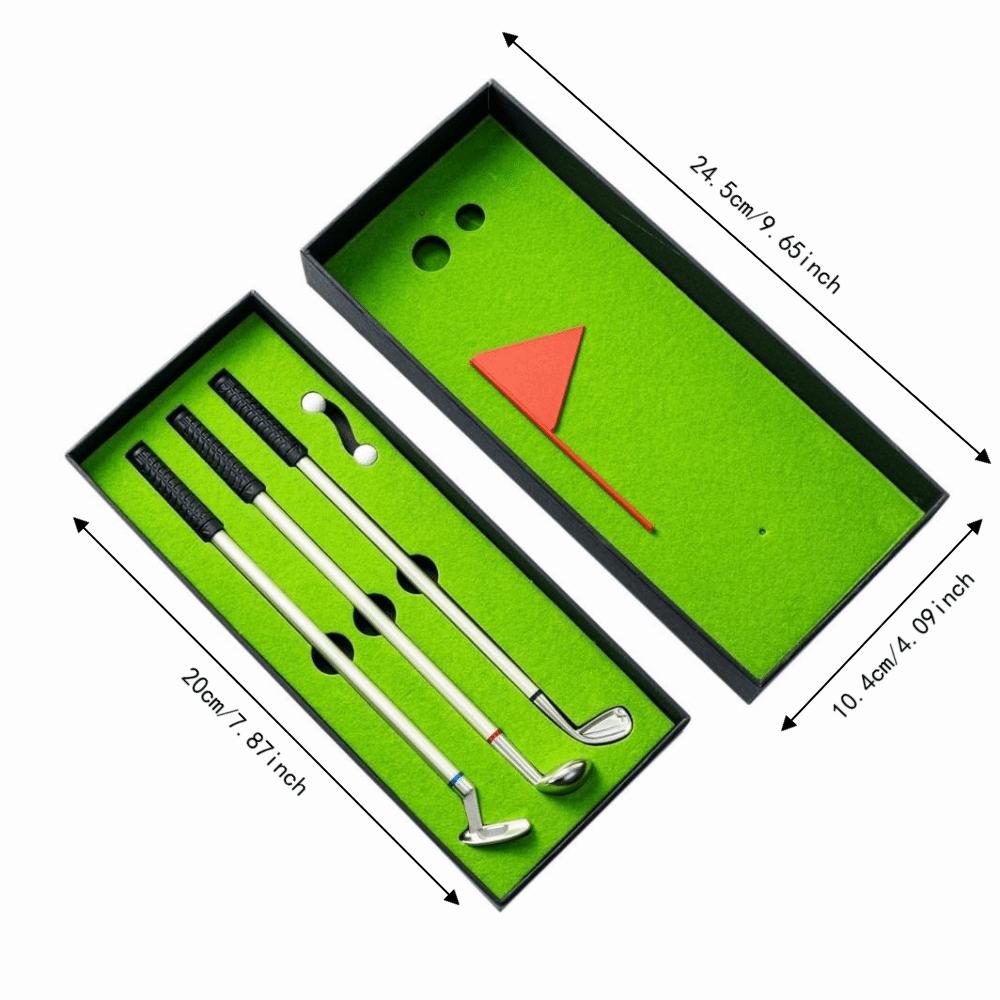 7PCS Simulated Mini Design Golfers Pen Set Smooth Writing Golfers Club Pen Set  Golf Enthusiasts