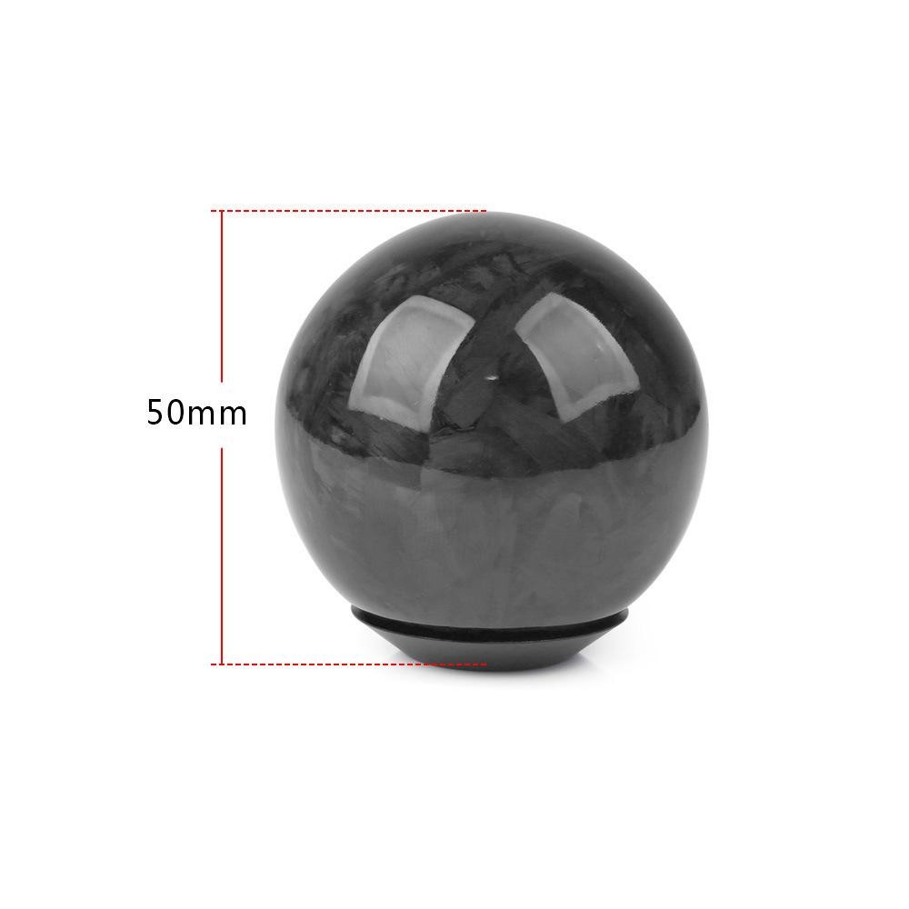 Racing Carbon Fiber Gear Shift Knob Universal Automotive Manual Shifter Stick Head Oval Shape Style Car Interior Upgrade