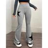 Pantaloni a zampa vita alta da donna Pantaloni casual elasticizzati Stampa a stelle Spessore medio Uso quotidiano