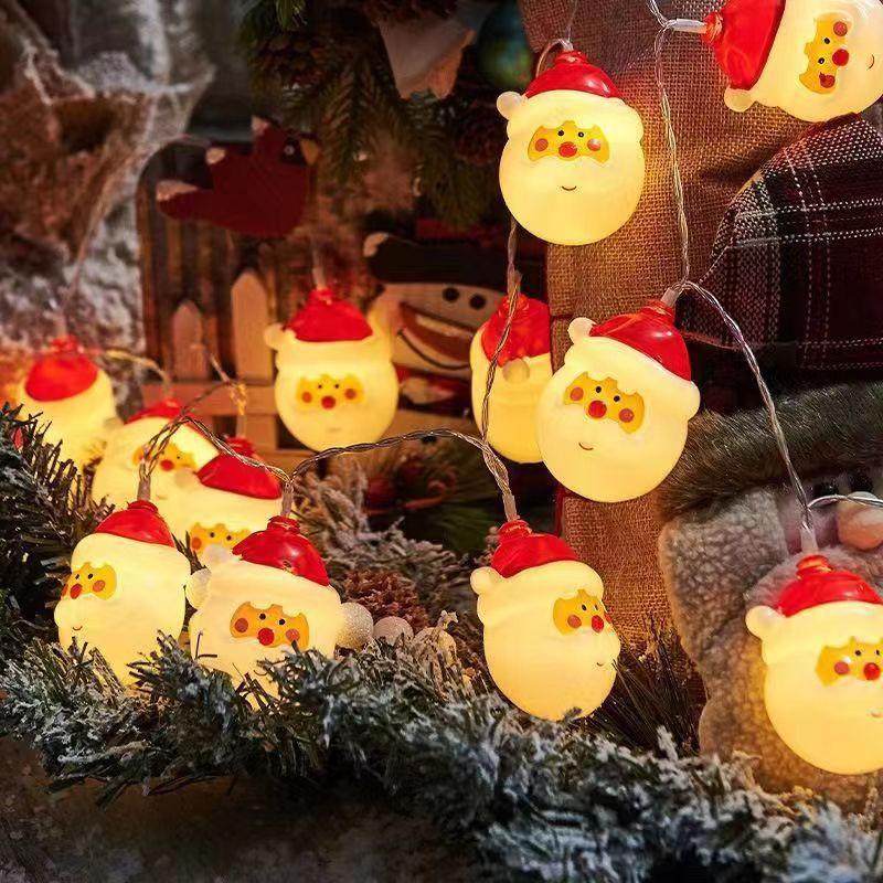 Indoor LED Christmas Light String Warm White Holiday Decor Tree Snowman Home Party