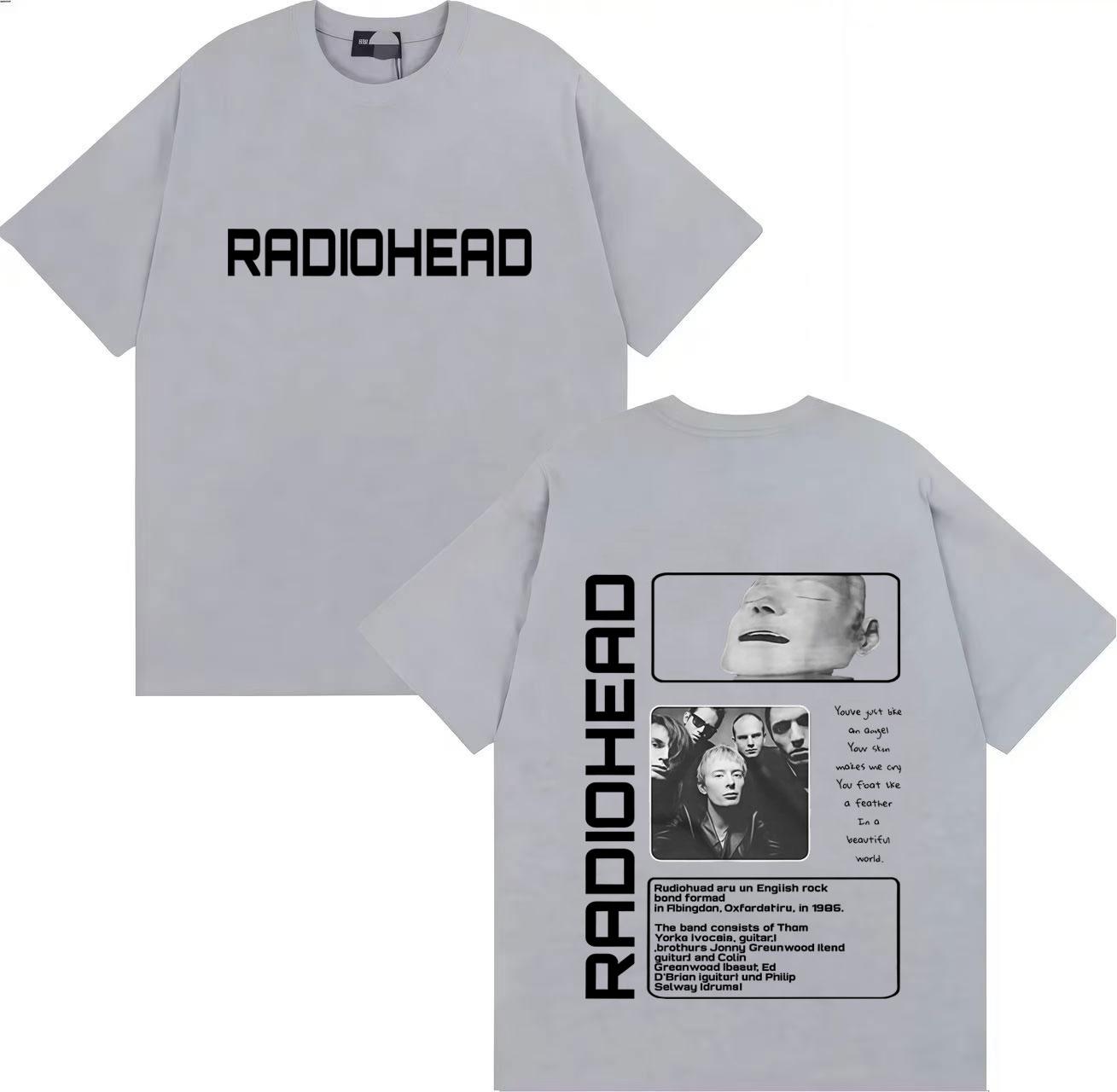 

Radiohead Album Graphic T-shirt for Men and Women, Fashionable Hip-hop T-shirt 2025 Summer Pure Cotton 100% Printed T-shirt 4XL