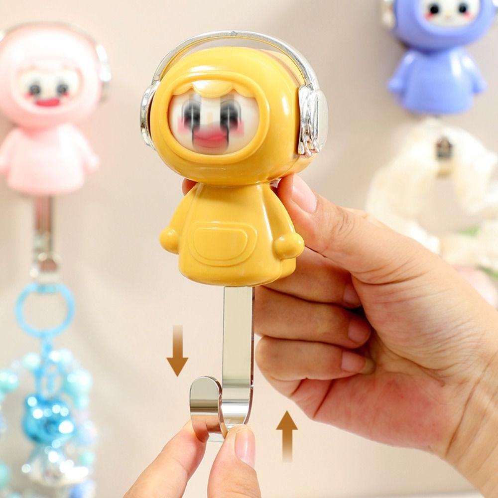 No Hole Face Changing Hook Cartoon Design Organization Hooks Decorative Hooks Entrance Decor
