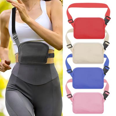 Nylonová ledvinka, vodotěsná náprsní taška pro muže a ženy, outdoorové sportovní ledvinky, běžecká taška na mobilní telefon, crossbody taška