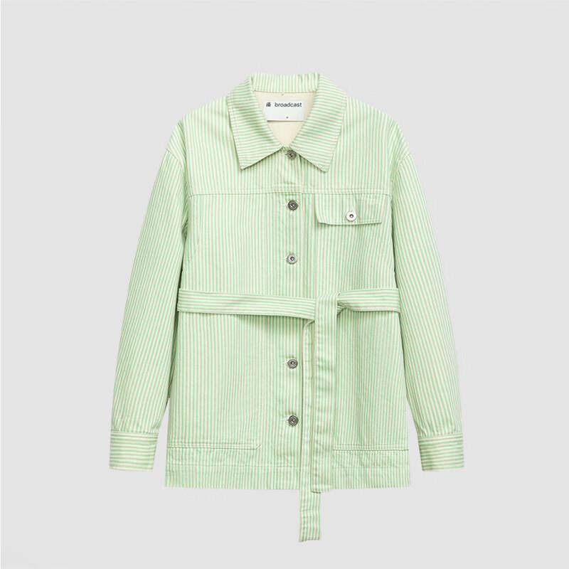 Women's Striped Corduroy Short Jacket