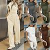 Damen Freizeit Sommer Camisole Jumpsuit - Weiter Bein, Locker, Taillenbetonend Bodycon Stil