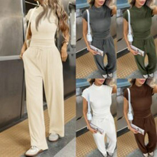 Damen Freizeit Sommer Camisole Jumpsuit - Weiter Bein, Locker, Taillenbetonend Bodycon Stil