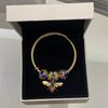 Fashion Bee Bangle Brass Plated Adjustable Jewelry For Women Gift Idea