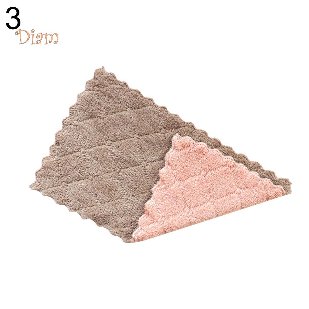 Двухстороннее полотенце для мытья посуды one size розовый зеленый — фото 10