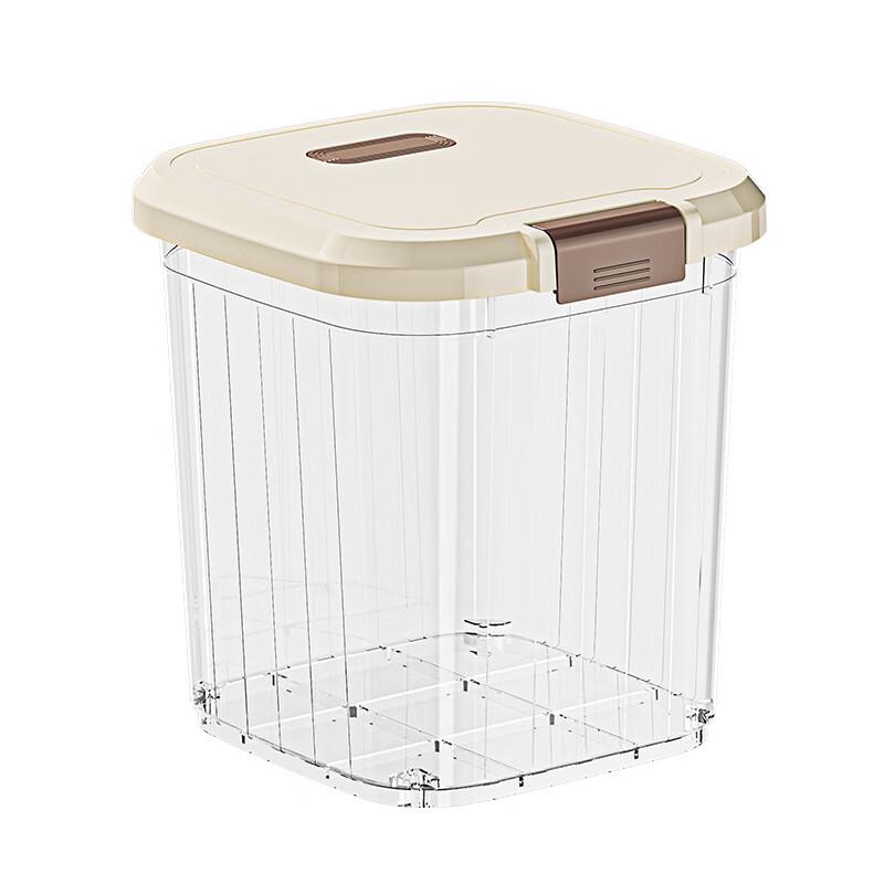 LISM Extra Large Sealed Flip-Top Food Storage Container with Wheels