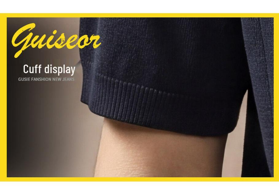 Men’s Luxury Textured Knit Polo Shirt – Ice Silk Short-Sleeve with Lapel