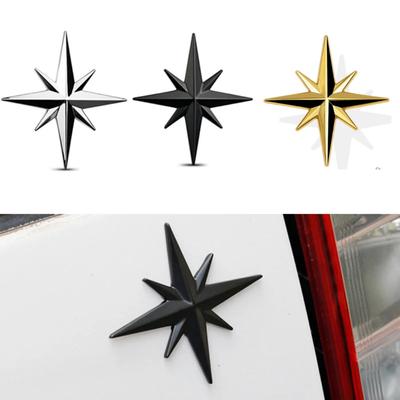 3D Car Decoration Guide Star Adhesive Badge Emblem Sticker for Universal Cars Moto Bike Car Styling