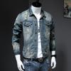 Giacca Trendy da Uomo Europea e Americana 2024 Autunno/Inverno Edizione Vintage Moda Casual Giacca da Cowboy