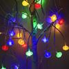 Solar LED Red Lantern String Lights for Festive New Year and Spring Festival Decor