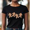 Gingerbread T Shirt Christmas Holiday Baking Cute Family Vintage Casual Soft Homme Versatile Unisex Slightly Breathable