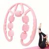 Yoga Massage U-Shaped Pilates Roller, Manual Massager with 7 Wheels Roller, for Leg and Neck Massage and Relaxation Tools